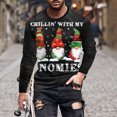 thumbnail image 1 of Blusas y camisas de manga larga con cuello redondo para hombre, blusa informal navideña con cuello redondo y manga larga, blusa estampada para hombre., 1 of 5