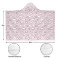 thumbnail image 3 of Wearable Blanket,Pink Purple Sun Cloud Pattern Hooded Wearable Sherpa Blanket for Adults & Teens,Winter Poncho Shawl Wrap Cape Thick Warm,60"x80", 3 of 5
