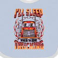 thumbnail image 4 of Inktastic Truck Driver Funny Big Rig Truck Driving Boys or Girls Baby Bib, 4 of 4