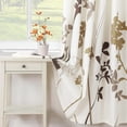 thumbnail image 5 of Fabric Floral Shower Curtain, Orange and Gray Weeping Flower Shower Curtains for Bathroom, Modern White Bathroom Curtains, 72" W x 72" H, 5 of 6