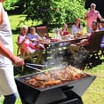 thumbnail image 5 of INTELIVE 17.5in Folding Camping Barbecue Grill, Portable Charcoal Grill, Foldable Camping Grill for Outdoor Barbecue Picnic, 5 of 12