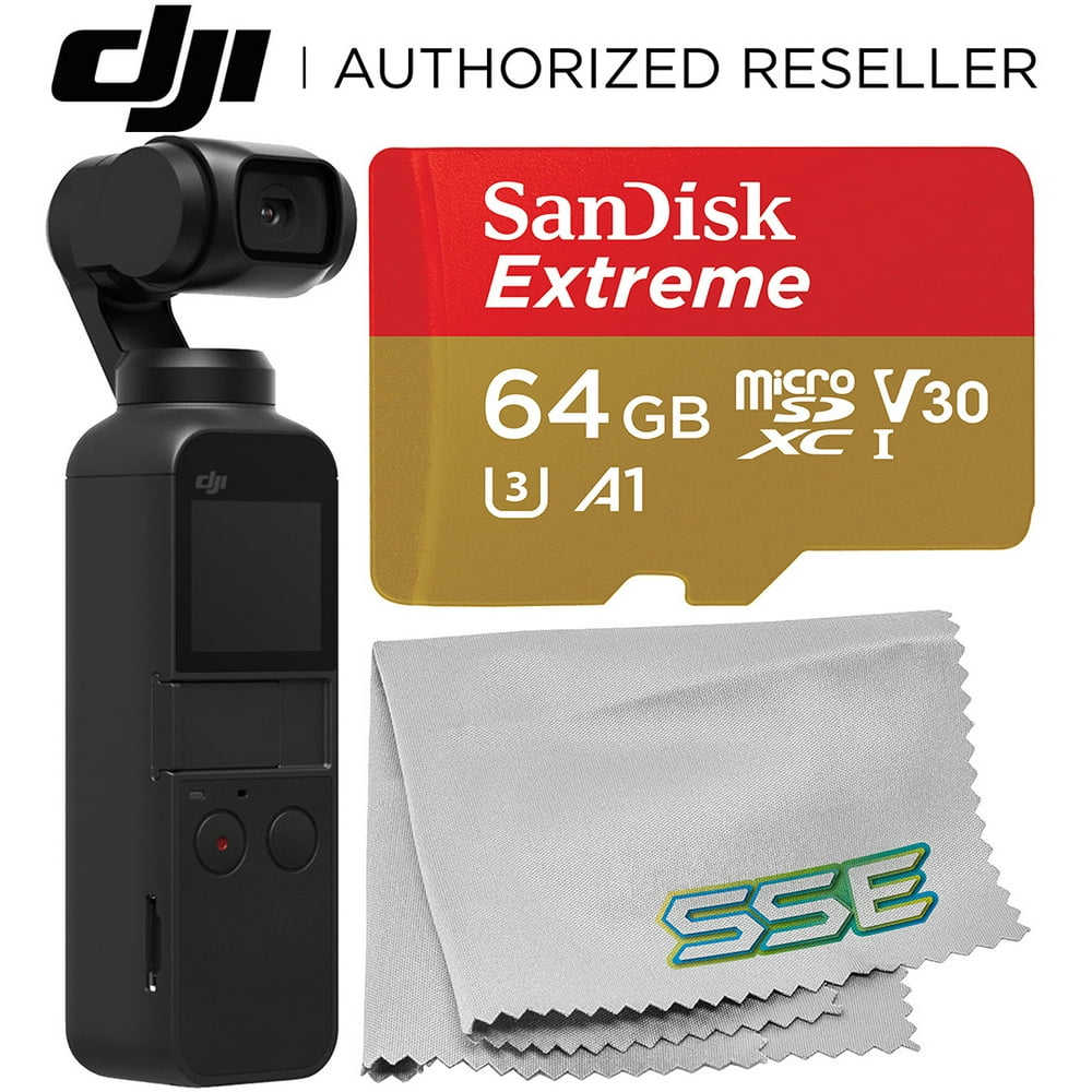DJI Osmo Pocket Gimbal with SanDisk Extreme 64GB microSDXC Memory Card