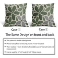 thumbnail image 6 of Sage Green Grey Gray Pillow Covers 20x20 Set of 2 Geometric Art Flower Print Decorative Outdoor Pillowcases Modern Abstract Floral Farmhouse Throw Cushion Case Decor for Couch Sofa Bed, 6 of 6