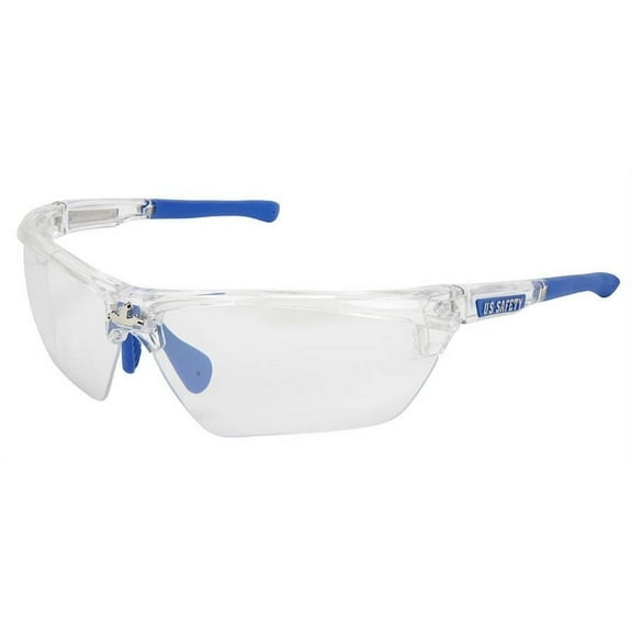 Crews Dominator 3 Safety Glasses Clear Frame Indoor-Outdoor Lens