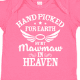 thumbnail image 4 of Inktastic Handpicked for Earth by My Mawmaw in Heaven with Angel Wings Boys or Girls Baby Bodysuit, 4 of 5