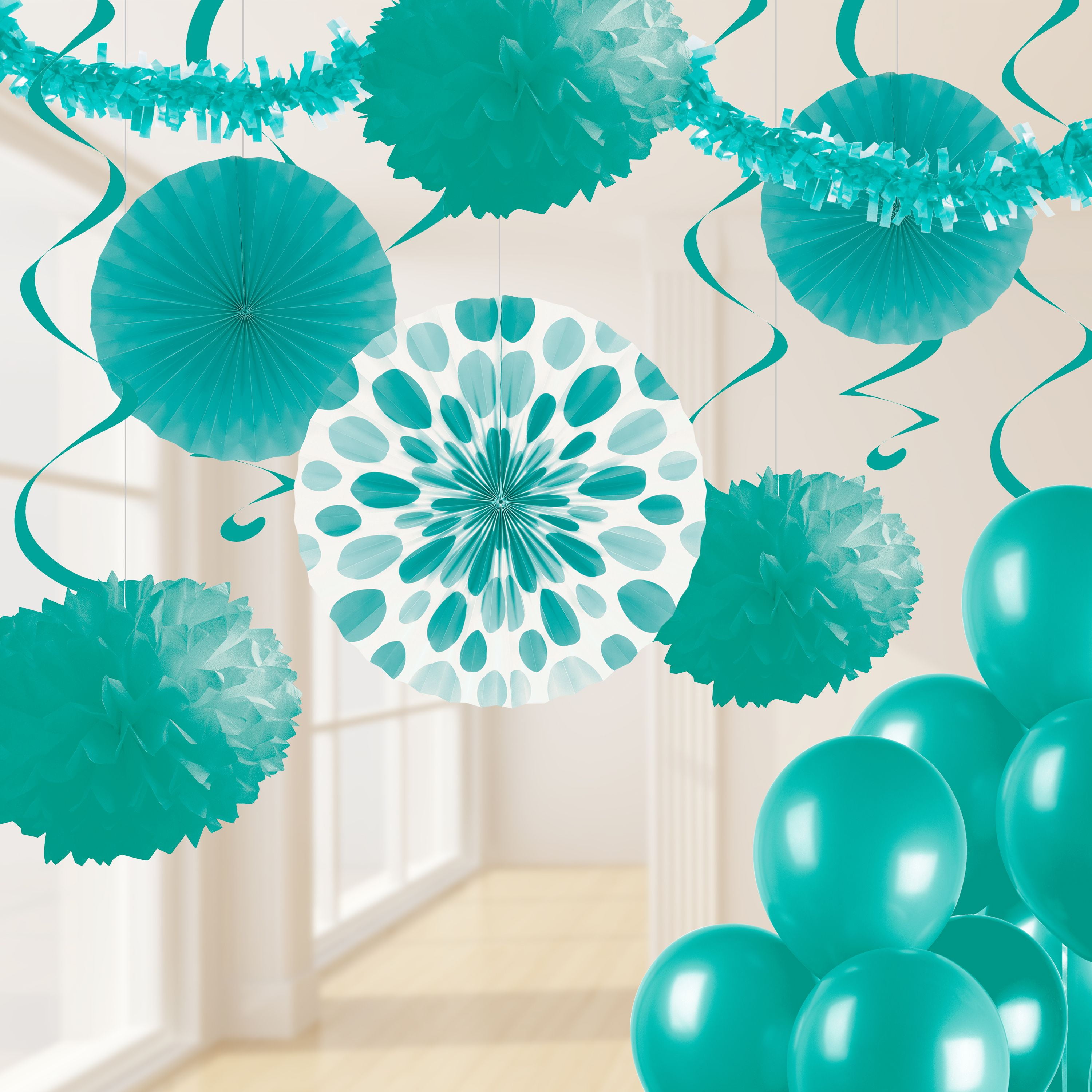 Teal Lagoon Party Decorations Kit