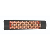 Eurofase Heating - 4000 Watt Electric Infrared Dual Element Heater-208 Voltage-Black Finish-Brix Decorative Fascia