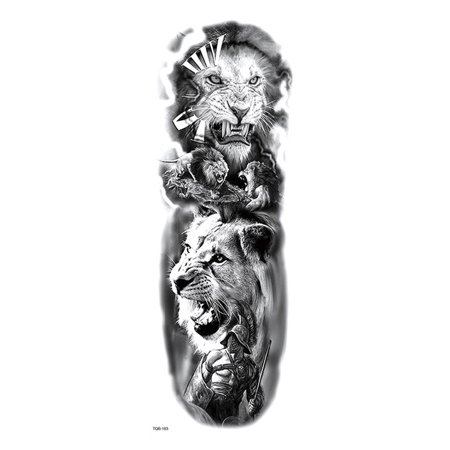 Men Women Arm Temporary Fake Realistic Full Sleeve Lion Tattoo Sticker Adult Walmart Canada