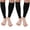 Black, variant on Calf Compression Sleeve for Men & Women – 2 Pairs Footless Leg Compression Sleeve with Graduated 20-30 mmHg Support for Shin Splints Pain Relief, Varicose Veins,3XL