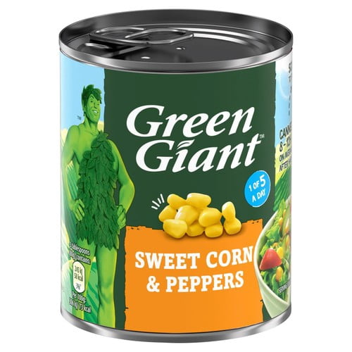 Green Giant Sweetcorn & Peppers 198g, British Import (Pack of 3)