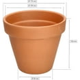 thumbnail image 2 of Set Of 2 Terracotta Flower Pots - 17 Cm - With Rim - For Indoors And Garden, 2 of 5