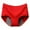Red, variant on Breathe Cotton Brief Underwear for Women Mid-Rise Floral Postpartum Hipster Ladies Lace Panties Girls Full Coverage Briefs Cotton Stretch Briefs