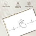 thumbnail image 6 of Elephant Stock Heartbeat Wall Art - Horizontal Canvas Wall Art - Living Room Wall Decor - Love Canvas - White And Black Decor - 36" x 24", 6 of 8