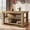 Light Brown, variant on Finmind 55-inch Large Bar Table, 3-Tier Counter Height Pub Table with Spacious Tabletop, Farmhouse Home Bar Unit for Bistro, Basement, Brown and White