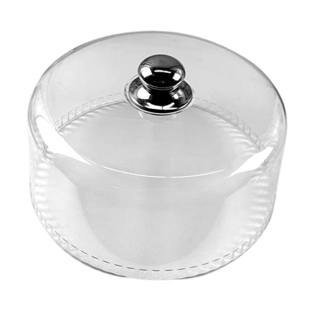 Cubierta de cúpula para alimentos, cúpula para tartas, versátil, reutilizable, redonda, transparente, para restaurante, exterior, interior y hogar. Diámetro 30 cm