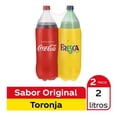 thumbnail image 1 of Refresco Coca Cola   sabor original + Fresca sabor toronja  2 l c/u, 1 of 6