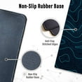 thumbnail image 5 of Large Gaming Mouse Pad with Stitched Edges, Minimalist Map Desk Mat, Extended XL Mousepad with Anti-Slip Base, Cool Desk Pad for Keyboard and Mouse, 31.5 x 11.8 in, Blue, 5 of 6