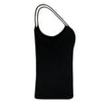 thumbnail image 4 of Aayomet Tops For Women Womens Tank Tops Summer V Neck Sleeveless Shirts Button Up Loose Fit,Black XL, 4 of 5