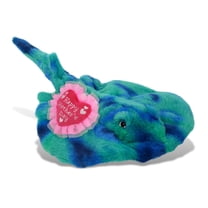 DolliBu Happy Mother's Day Super Soft Plush Blue Tie-Dye Stingray - Cute Stuffed Animal Present with Blue Heart Message for Best Mommy, Grandma, Wife, Daughter - Cute Sea Life Plush Toy Gift - 20 Inch