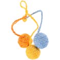 thumbnail image 4 of KAKOWELY Pelota de sisal colgante para gatos, juguete interactivo para interiores, pelota rascadora para gatos, 4 of 5