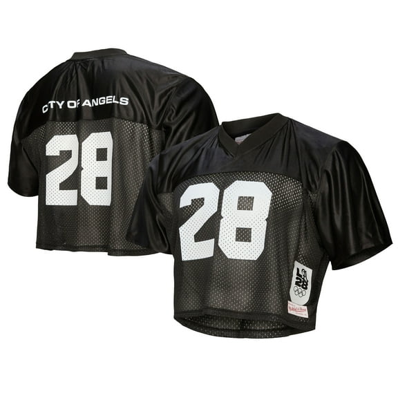 Women's Mitchell & Ness Black LA28 Mesh Legacy Jersey