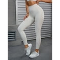 thumbnail image 2 of Unique Bargains Women's High Waisted Leggings Tummy Control Thigh Shapers Pants XL Beige, 2 of 6