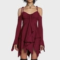 thumbnail image 1 of Vestido Cami Mini robe femmes Hotsweet une ligne robe licou fête Clubwear Ygjytge Vino rojo T XXL para Mujer, 1 of 5
