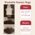 thumbnail image 6 of 2x6 FT Kitchen Runner Rugs Non Skid Washable, Faux Wool Rug Runners for Hallways Bathroom Carpet Runner, Soft Indoor Modern Floor Rug for Entryway Laundry Room, 6 of 11