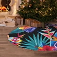 thumbnail image 5 of Fuzoiu Tropical Palm Leaves Print Christmas Tree Skirt,Xmas Christmas Decorations,Xmas Tree Mat for Farmhouse Holiday New Years Home Party Decor Tree Rugs-30", 5 of 6