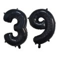 thumbnail image 3 of 2 globos de helio de 32 pulgadas, dorados, plateados, negros, azules y rosas, con números 34, 35, 36, 37, 38, 39 y 40, suministros de decoración para fiestas de feliz cumpleaños, 3 of 5