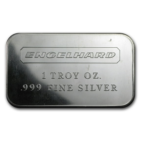 1 oz Silver Bar - Engelhard (Wide, No Serial #, Smooth)