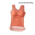 thumbnail image 4 of Minnieouse Chaleco de nailon Chinlon para mujer, portátil, térmico, ajustable, con correa para el hombro, lavable, reutilizable, de encaje, ropa Ropa interior Naranja Tamaño libre, 4 of 6