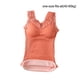 thumbnail image 4 of Minnieouse Chaleco de nailon Chinlon para mujer, portátil, térmico, ajustable, con correa para el hombro, lavable, reutilizable, de encaje, ropa Ropa interior Naranja Tamaño libre, 4 of 6
