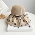 thumbnail image 2 of QSAWXQZ Women's Bucket Hat Bow Foldable Soft Brim Summer Beach Sun Hat Lightweight Travel Headwear Free Size, 2 of 5