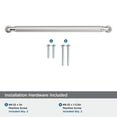 thumbnail image 4 of Amerock Cowrie 8-13/16 inch (224mm) Center-to-Center Polished Nickel Cabinet Pull, 4 of 6