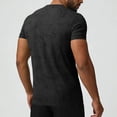 thumbnail image 7 of GUZOM Mens Quick Dry T Shirt Performance Moisture Wicking Nylon Spandex Breathable Athletic Gym Tee Crewneck Regular Fit Black,Size M, 7 of 7