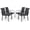 Four Black chairs, variant on Suncrown Metal Outdoor Dining Chairs -Set of 2, Black