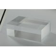 thumbnail image 3 of CiaoHER 2in Thickness Solid Acrylic Cube Display Block Clear Polished Pedestal Stand Riser Solid Base 2" x 4" x 6", 1 Pack, 3 of 6