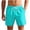 Mint Green, variant on Mens Swim Trunks Casual Solid Color Lined Board Shorts Comfy Breathable Elastic Waist Drawstring Men's Summer Shorts with Pockets L