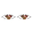 thumbnail image 1 of maskred Christmas Themed Dust Mask Printing Dustproof Polyester Face Mask with Elastic Earband and Filter Type 4 2# 2Set, 1 of 6
