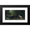 thumbnail image 2 of Jean-Baptiste Bertrand 18x11 Black Modern Framed Museum Art Print Titled - Ophelia (1872), 2 of 5