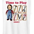 thumbnail image 3 of Chucky - Retro Time To Play- Womens Short Sleeve Graphic T-Shirt, 3 of 5