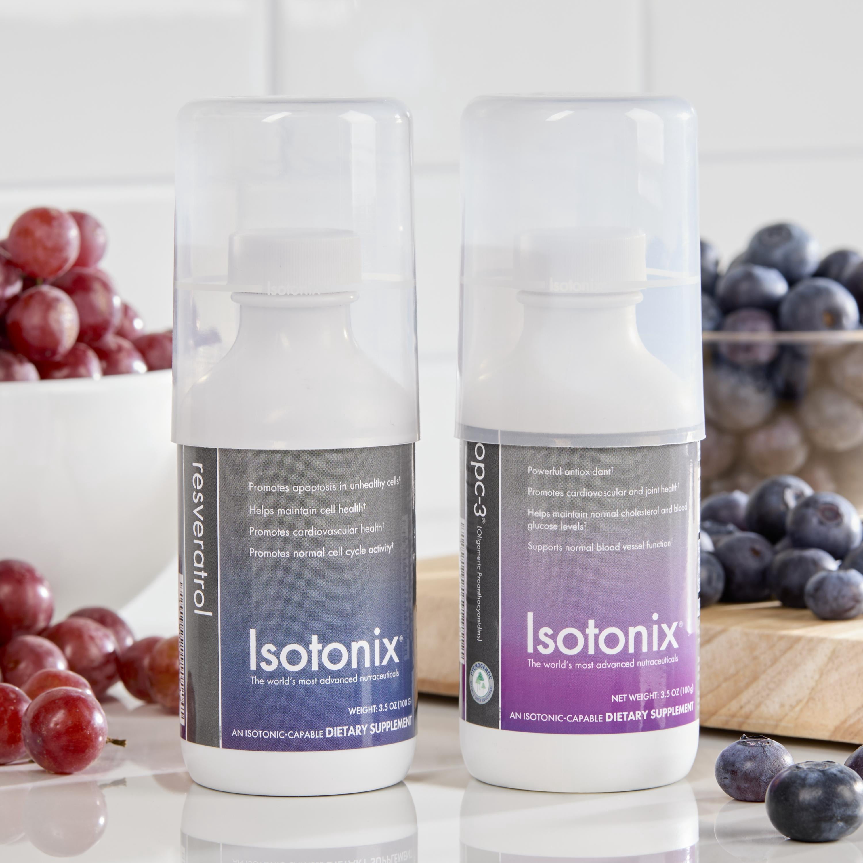 Isotonix Resveratrol Supplement with Resveravine, BioVin and VitaBlue for Cellular Health, Antioxidant Protection, and Cardiovascular Support - 30 Servings