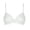 White, variant on Sexy Sheer Bras for Women Demi Mesh See Through Lingerie Bralette Unlined Underwire Plunge No Padded Bra Black 38D