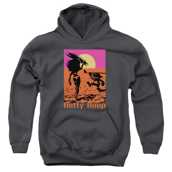 Betty Boop - Summer - Youth Hooded Sweatshirt - Medium