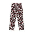 thumbnail image 6 of Uemuo French Bulldog1 Pattern Men's Wide Leg Palazzo Lounge Pants with Pockets Light Weight Loose Comfy Casual Pajama Pants-Large, 6 of 9