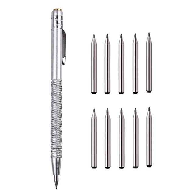 11 Pcs Tungsten Carbide Tip Scriber Engraving Pen Marking Tip for Glass Ceramic