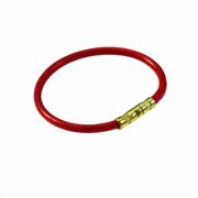 Lucky Line Steel Braided Cable Nylon-Coated 5 In. Key Ring