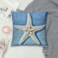 thumbnail image 2 of COMIO Ocean Beach Pillow Covers Nautical Summer Sea Theme Cushion Covers Starfish Lighthouse Sailboat Anchor Sea Shell Coastal Throw Pillow Cases for Home Bed Decoration, 2 of 5