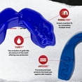 thumbnail image 3 of SAFEJAWZ Sports Mouthguard Slim Fit, Adults and Junior Mouth Guard with Case (Blue, Youth (Up to 11 yrs)), 3 of 6